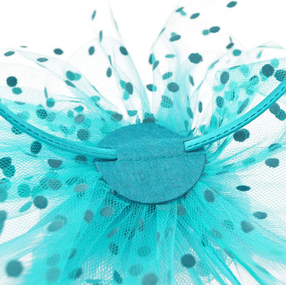 DRESHOW Fascinators Hat Flower Mesh Ribbons Feathers on a Headband and a Clip Tea Party Headwear for Girls and Women - Colors A