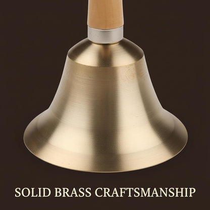 Super Loud Solid Brass Hand Call Bell