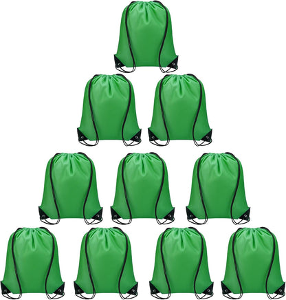 Vorspack 10 Pcs Drawstring Bags Bulk - Drawstring Backpack Draw String Back Bag for Gift, DIY, Party, Gym, Trip - 10 Colors