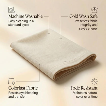 ACCENTHOME Natural Cotton Linen Napkin Set of 12 18x18 inch Dinner Napkins - Washable Soft Premium Hotel Quality Reusable Hemmed Edges Napkins Perfect Table Linens for Family Dinners, Weddings