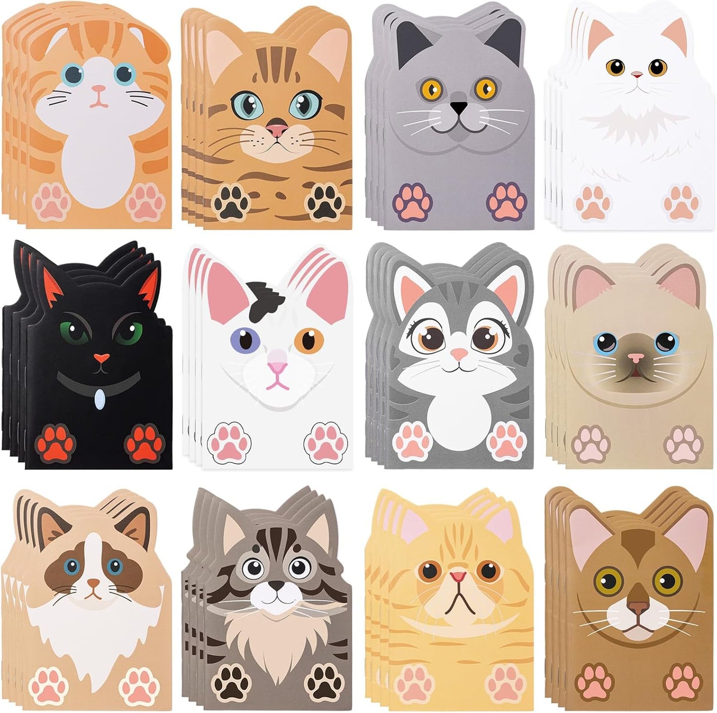 Maxdot 48 Pcs Farm Animals Mini Notebooks Bulk Party Favors Gift Small Cute Pocket Notepads with 20 Sheets, Gifts for Birthday, Back to School Party Classroom Prizes Gift