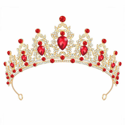 Tiara Crown for Women, Headband Hair Accessories for Birthday Wedding Party Costume Pink