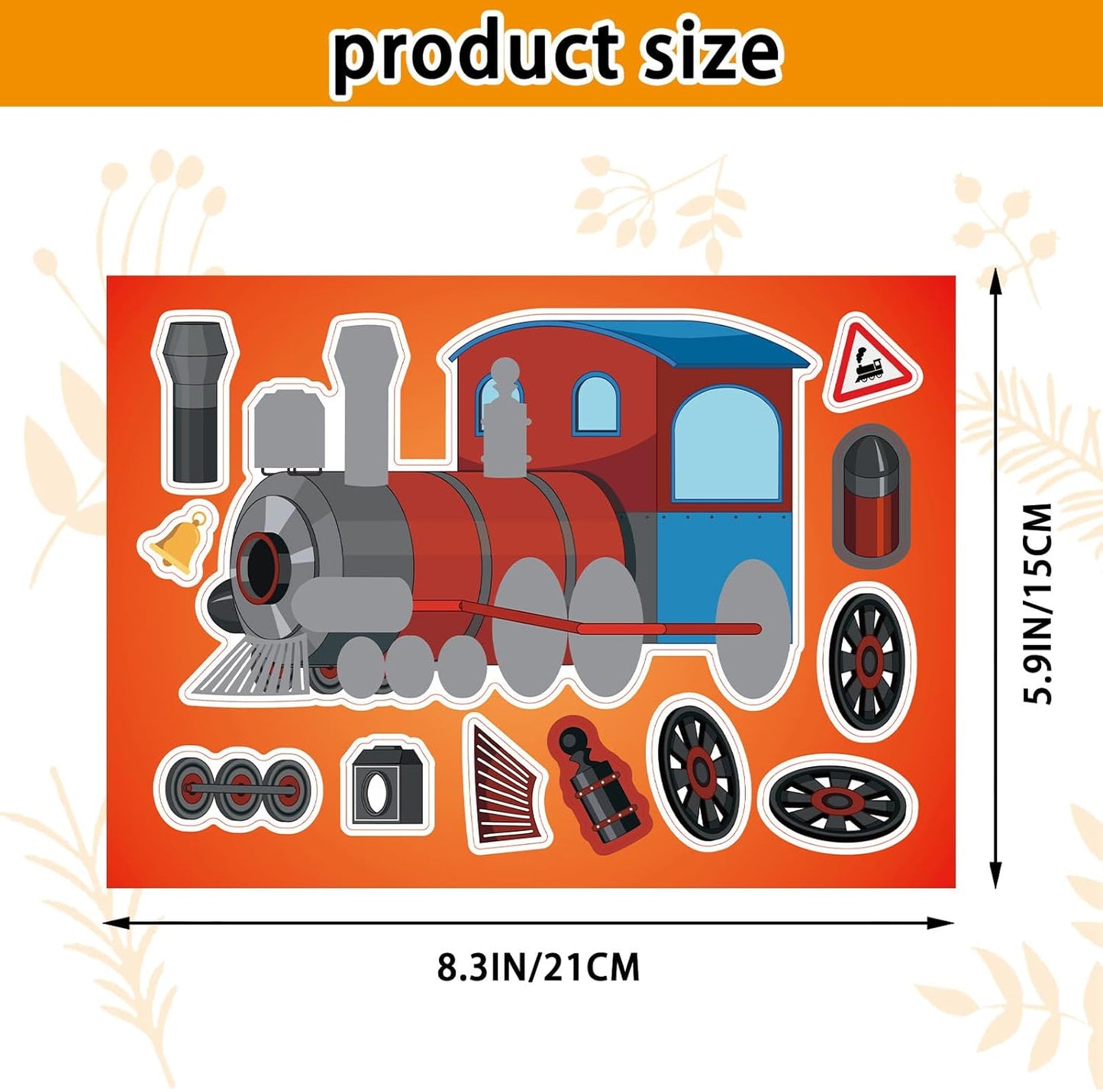 24 Sheets 8.27''×5.9'' Make Your Own Stickers for Kids Toddlers, Make a Face Stickers Mix and Match with Unicorns Dinosaur Horse and Sea Animals for Kids Party Favors Activities