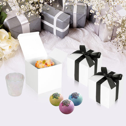 100 Pack Small Gift Boxes, 2x2x2 Inches Favor Boxes Gold Paper Gift Boxes with Lids for Presents, Crafting, Cupcake Boxes, Gifts, Candy Boxes for Wedding Party Bridal Shower Baby Shower Favors