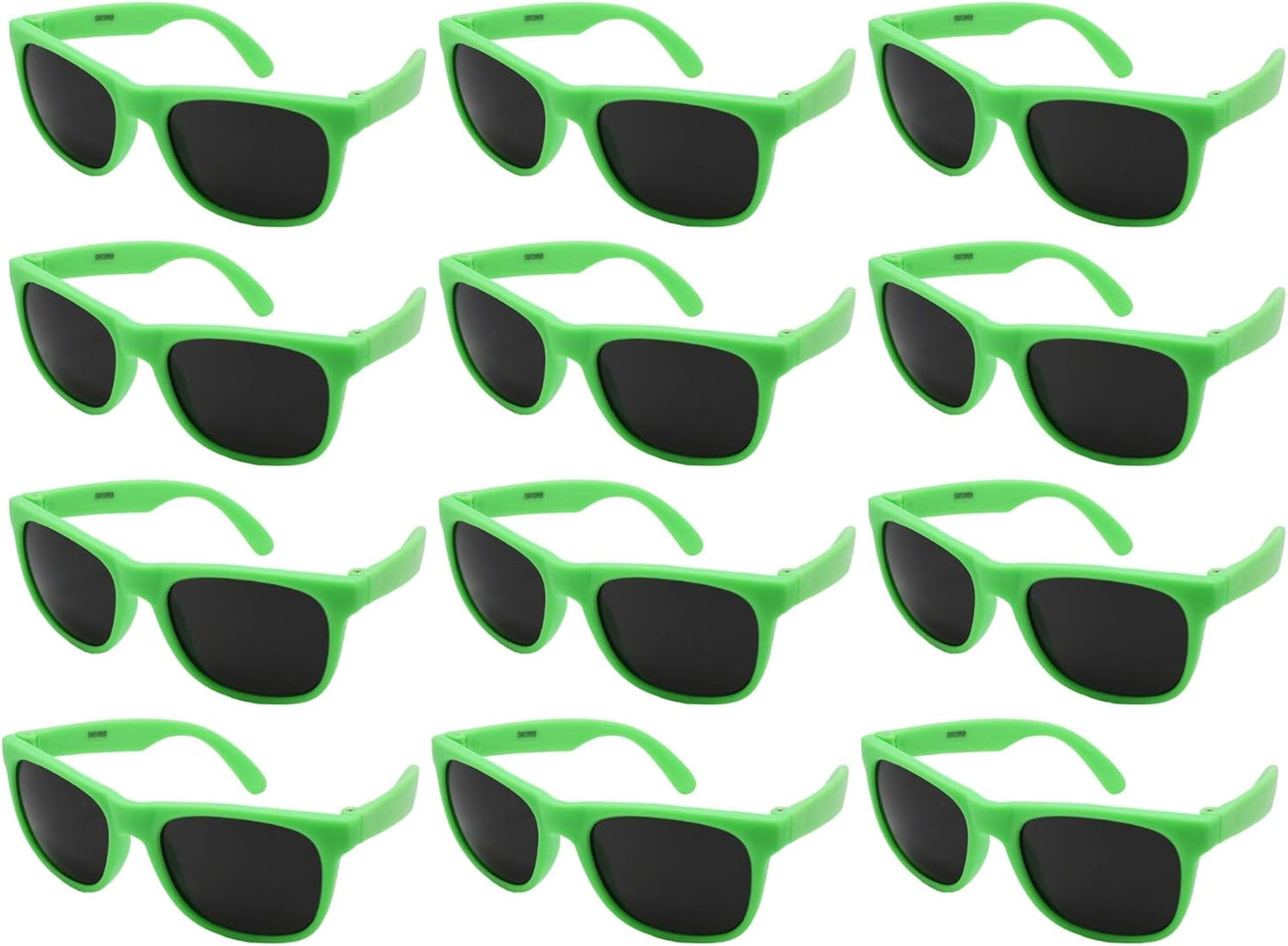 EDGEIWEAR 80s Neon Party Sunglasses for Adult Party Favors with CPSIA certified-Lead(Pb) Content Free