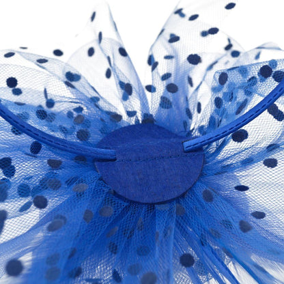 DRESHOW Fascinators Hat Flower Mesh Ribbons Feathers on a Headband and a Clip Tea Party Headwear for Girls and Women - Colors B