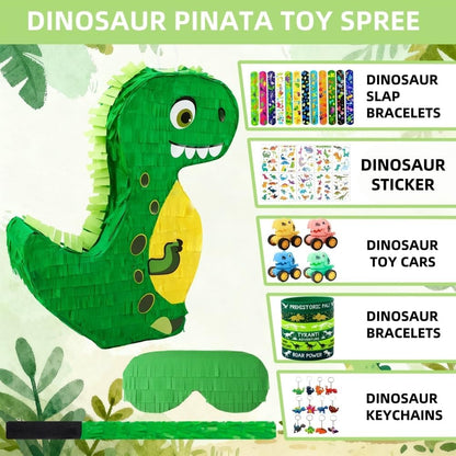Dinosaur Pinata for Boys Birthday Party Dino Pull String Pinata Birthday Party Supplies for Kids Dinosaur Themed Party 12 x 16 x 3 Inches