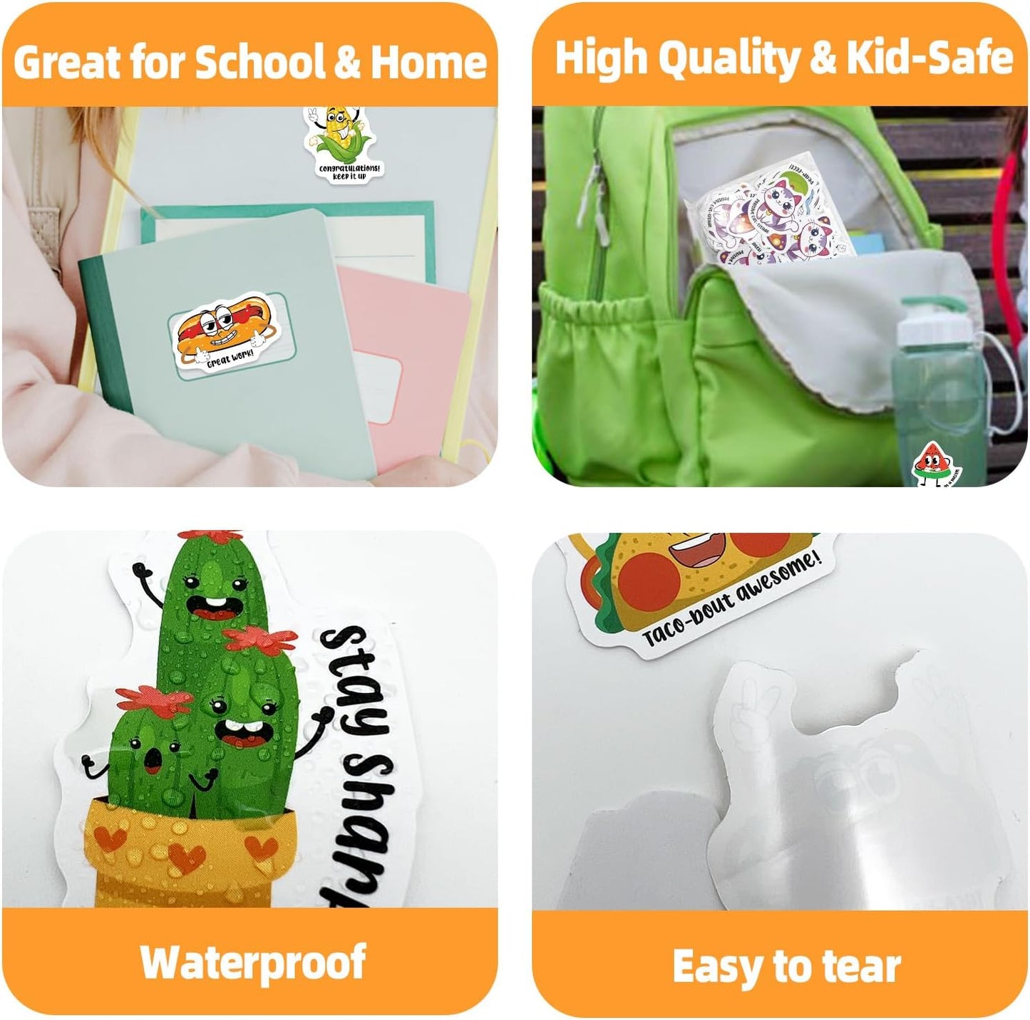 200pcs Student Reward Fun Sticker Store, Motivational Bulk Stickers for Kids Classroom, Teacher Prizes for Students
