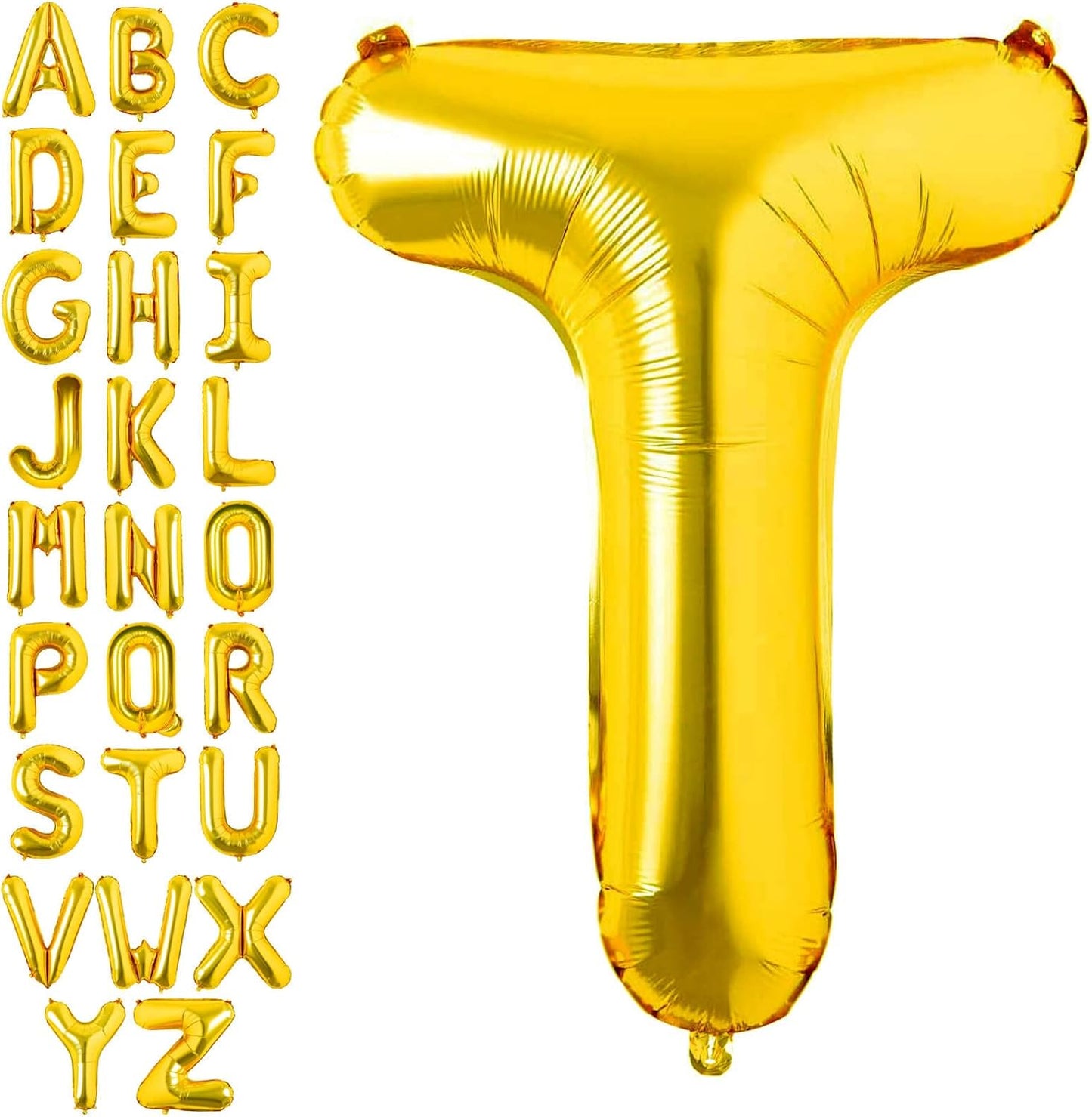 Lovoir 40 Inch Large Gold Letter A Balloons Big Size Jumbo Mylar Foil Helium Balloon for Birthday Party Celebration Decorations Alphabet Gold A