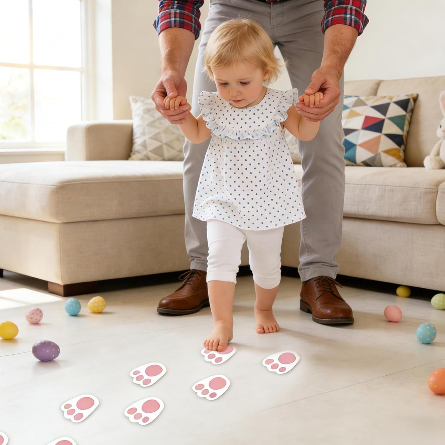 AhfuLife Easter Egg Scavenger Hunt Clue Cards for Family Friends, 27 Cards Set with Clues, Rules, Answers, Winner Cards for Easter Party Activities, Games Indoor, Easter Party Decorations Supplies