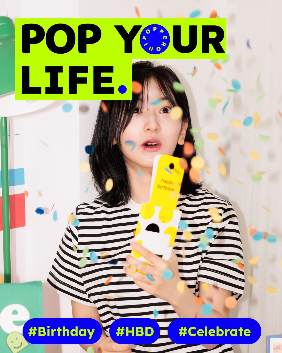 Confetti Popper Birthday Card Pop Up Surprise Greeting Cards Funny Congratulations Gift Idea for Party