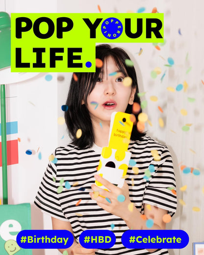Confetti Popper Birthday Card Pop Up Surprise Greeting Cards Funny Congratulations Gift Idea for Party