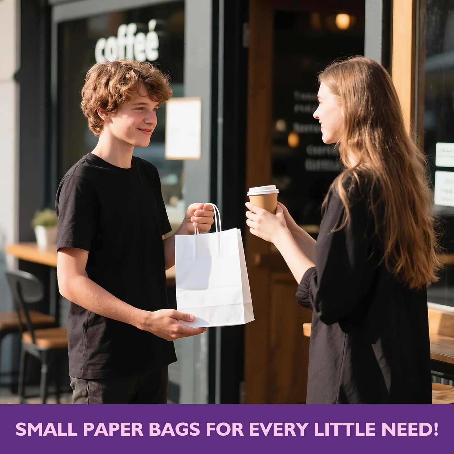 32 Pack Paper Gift Bags with Handles, 5.8"×3.2"×8.25" Party Favor Bags, Gift Bags, Small Gift Bags with Handles, Party Bags, Small Goodie Bags Bulk for Birthday, Crafts, Wedding, Party Supplies (8 Colors)