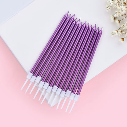PHD CAKE Champagne Gold Long Thin Metallic Birthday Candles, Cake Candles, Birthday Parties, Wedding Decorations, Party Candles