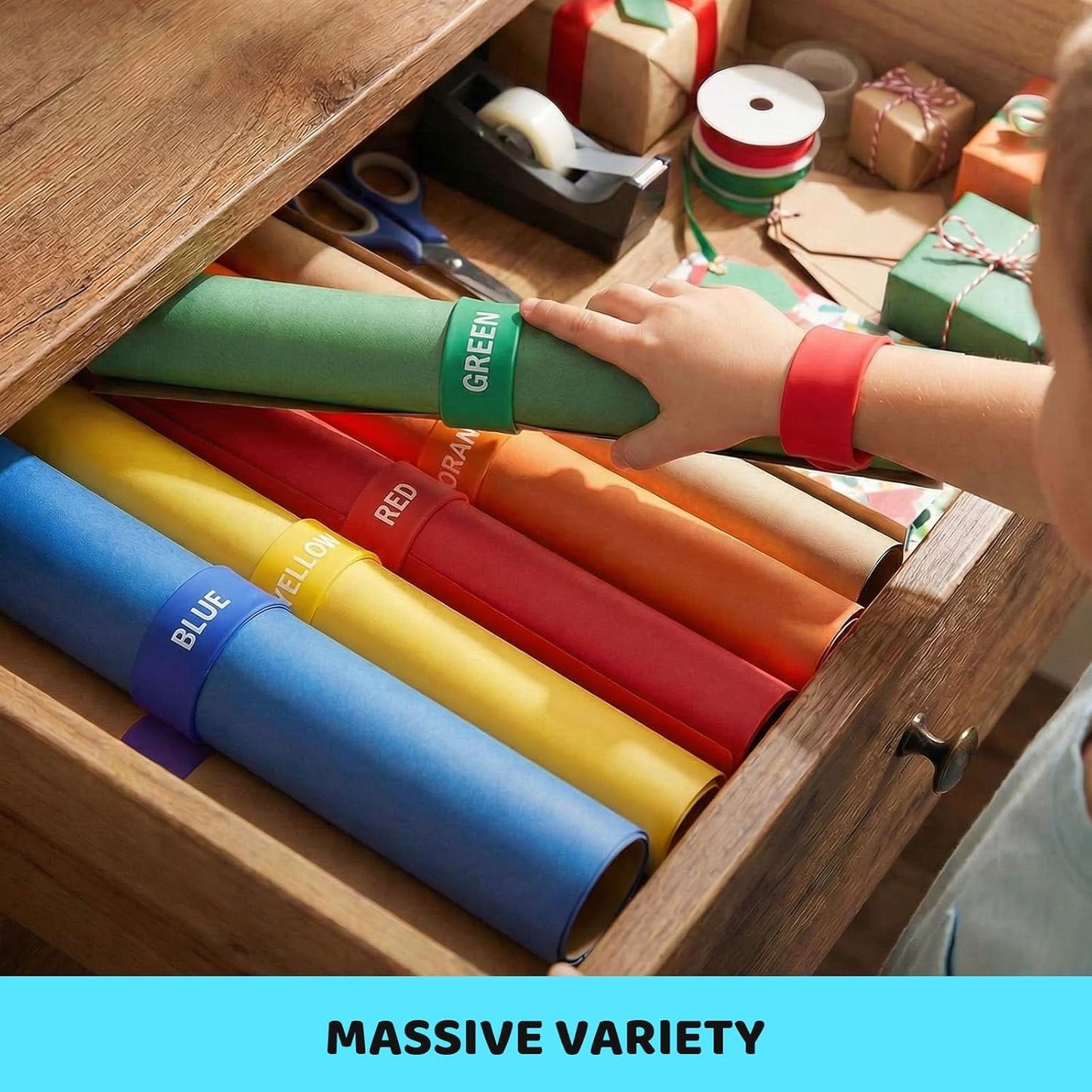 LovesTown 12PCS Silicone Slap Bracelets, Colorful Snap Bracelet for DIY Kids Gifts, Classroom Prizes, Party Favors