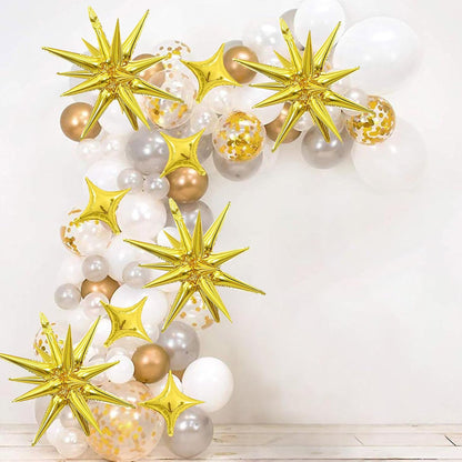 HILAVO Crown Balloons, Large Gold Foil Crown Balloons Gold Crowns Decoration for King and Queen Party Royalty Birthday Wedding Party Baby Shower Decorations Supplies