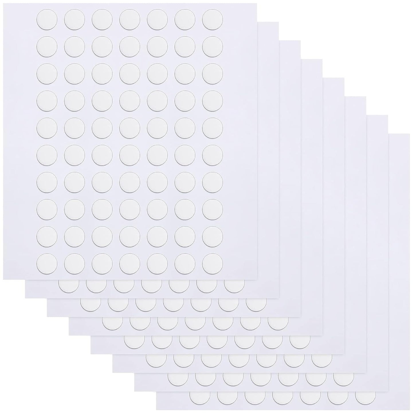 JANYUN 140 Pieces Adhesive Dots,Removable Round Putty Clear Tack No Trace Small Tape Stickers for Wall Hanging Festival Poster Office Party Decoration Picture Crafts