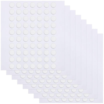 JANYUN 140 Pieces Adhesive Dots,Removable Round Putty Clear Tack No Trace Small Tape Stickers for Wall Hanging Festival Poster Office Party Decoration Picture Crafts