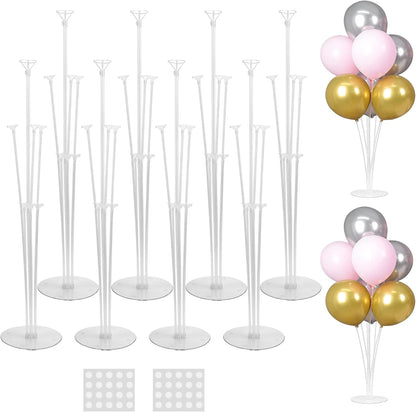 JOYYPOP 4 Sets Balloon Stand Kit For Table, Balloon Sticks with Base Birthday Graduation Party Decorations Wedding