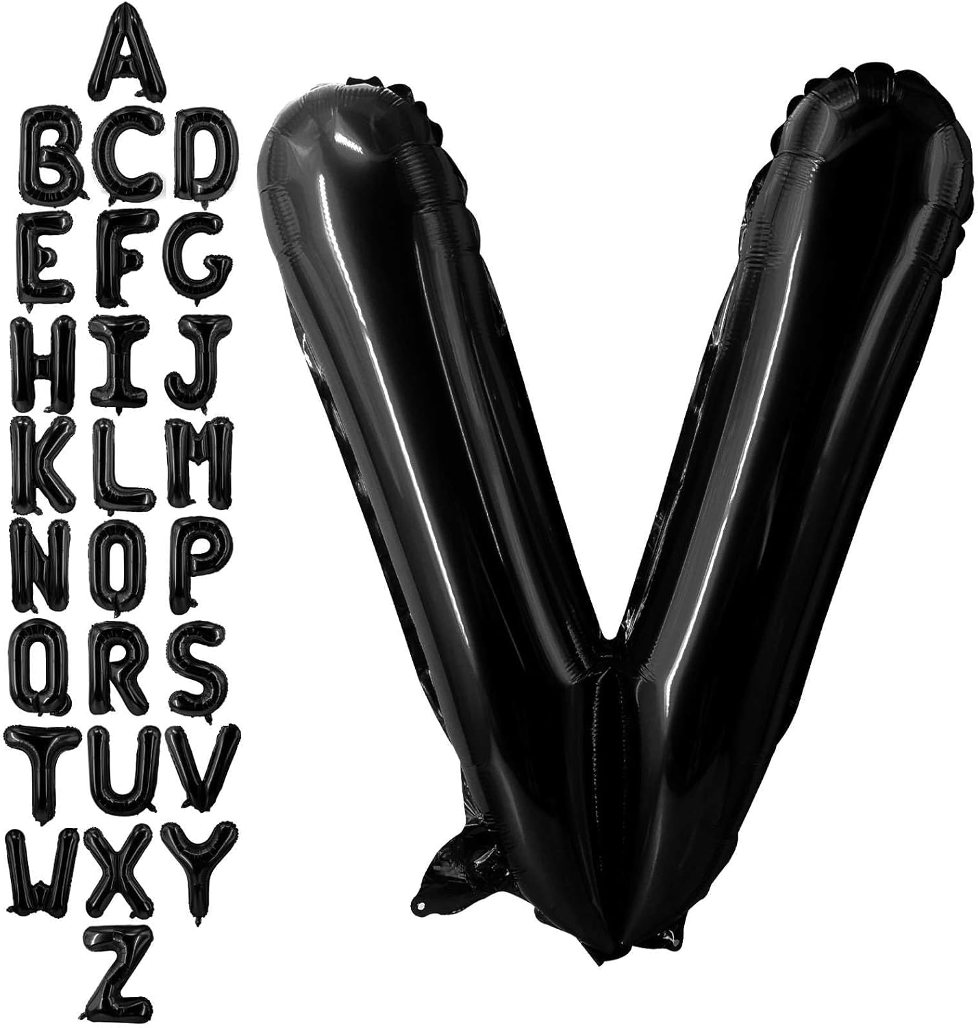 40 Inch Black Letter A Balloons, DIY Phrase Foil Alphabet Letter A Balloons DIY Word A Banner for Birthday Anniversary Celebration Graduation Party Supplies Decoration