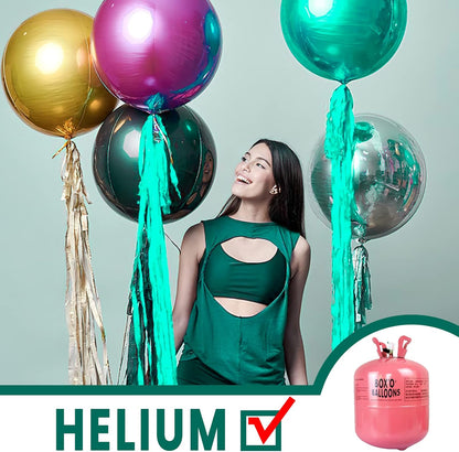 PartyWoo Metallic Gold Foil Balloons 20pcs Different Sizes Pack of 22 15 10 Inch Large Round Foil 4D Inflatable Mirror Ball Mylar Balloons for Graduation Birthday Baby Shower Party Decorations
