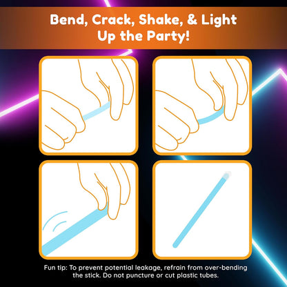 Glow Fever Glow Sticks Bulk Party Pack - 10" Large Glow Sticks - Neon Accessories Light Sticks Glow in The Dark Party Supplies for Concert, Wedding, & Birthday by Party Dragon - Red, 50 ct