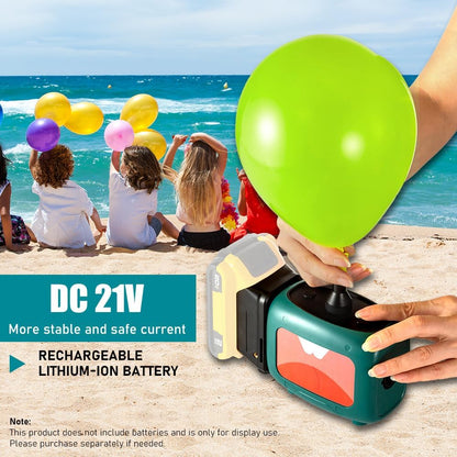 Cordless Balloon Pump Electric Compatible with Dewalt Battery for All Balloons, 5 in 1 Balloon Pump Outdoor for Inflating/Deflating Balloons, Air Beds Yoga Balls & Party Decoration (No Battery)