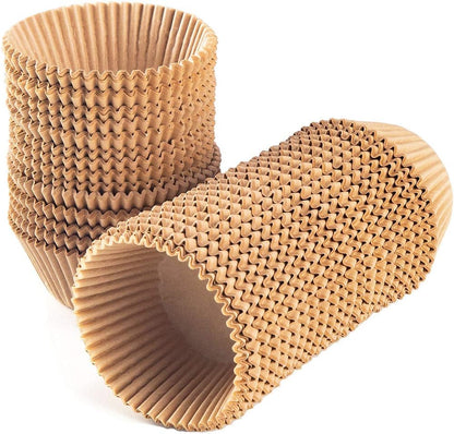 Caperci Standard White Cupcake Liners 500 Count, No Smell, Food Grade & Grease-Proof Baking Cups Paper