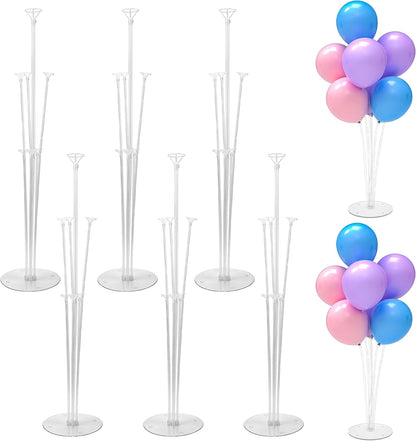 JOYYPOP 4 Sets Balloon Stand Kit For Table, Balloon Sticks with Base Birthday Graduation Party Decorations Wedding