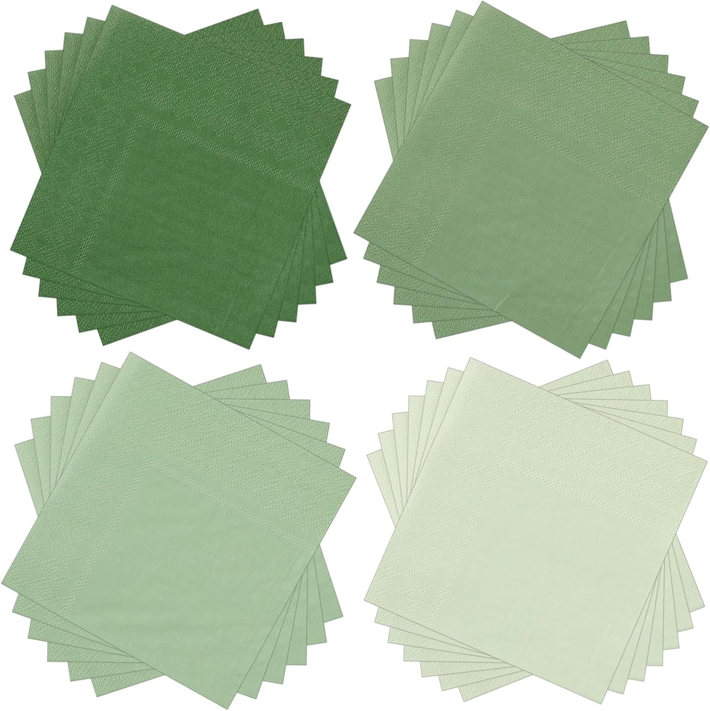 Layhit 100 Pcs Cocktail Napkins Disposable Beverage Napkins Square Paper Dessert Tissue for Wedding Birthday Celebration Party Supplies(Brown Series,5 x 5 Inch)