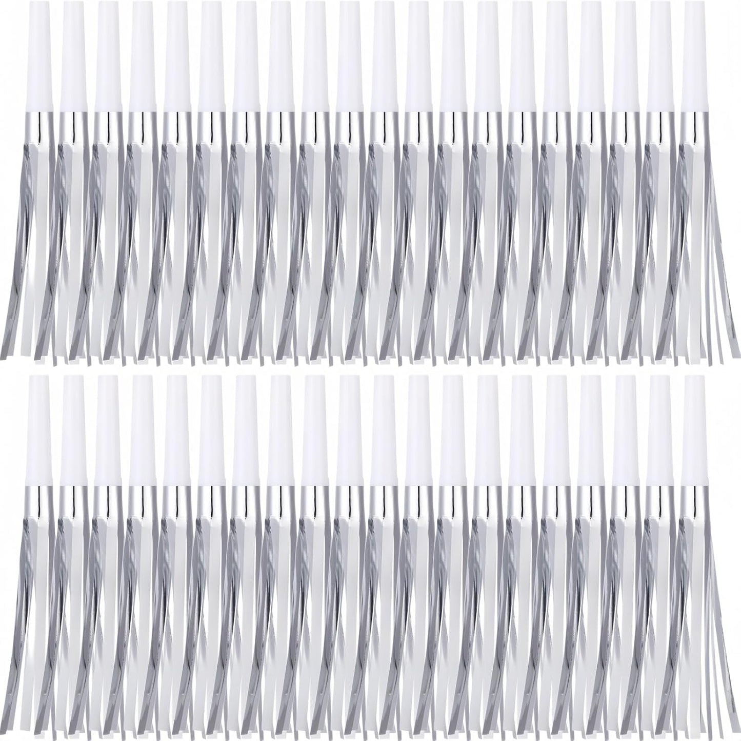 30 Pcs Gold Noise Makers, Metallic Fringed Noise Makers for New Year Party Favor Supplies, Multicolour
