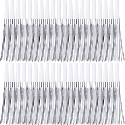 30 Pcs Gold Noise Makers, Metallic Fringed Noise Makers for New Year Party Favor Supplies, Multicolour
