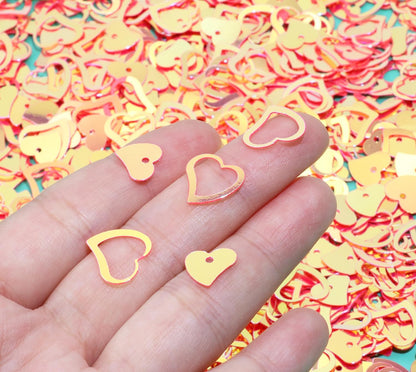 ONLYKXY 1200Pcs Love Heart Shaped Confetti, Table Wedding Decoration, Glitter Confetti for Wedding Party (Silver)