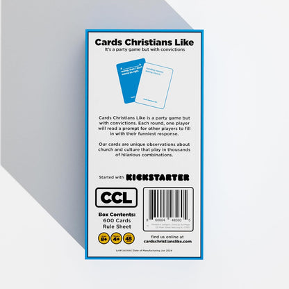 Christians Like Cards Party Game – 600 Cards – Humorous Prompt Cards with Funny or Edgy Responses – Fun for Teens, Adults – Ideal for Families, Youth Groups, Bible Studies, Game Nights
