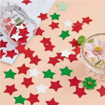 Rainbow Metallic Foil Star Confetti 0.78inch/2cm 8000PCS Table Confetti for Party Birthday Decoration or Filled Balloons