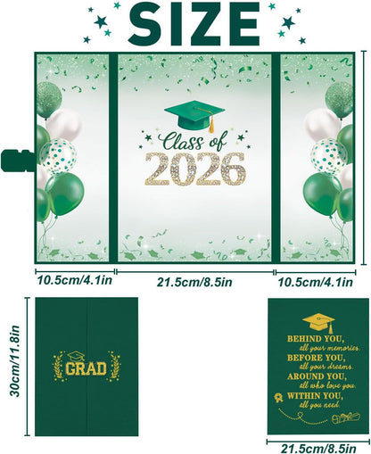 QIYANPAX Graduation Guest Book 2026, Blue and Gold Graduation Decorations Class of 2026, Graduation Signature Book, Congrats Grad Guest Book Alternative, Unique Graduation Gifts