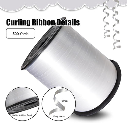 500 Yards Curling Ribbon， Black Balloon String Ribbon，for Gift Wrapping，Party Decoration, Wedding,Birthday，Art Crafts, Florist Flower