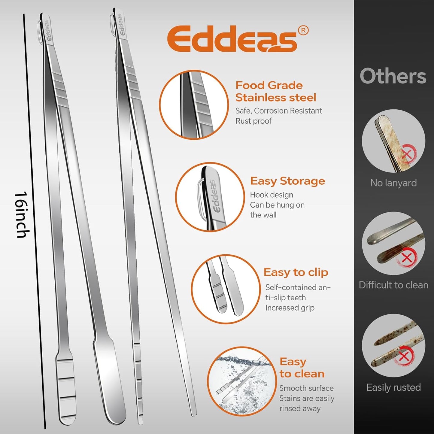 EDDEAS 12 PCS Small Serving Tongs, 4.3" Mini Gold Tongs, Gold Kitchen Tongs for Serving Food, Coffee Bar, Tea Party, Desserts Party and Ice Bucket