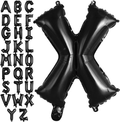 Black Letter A Balloons, 40 Inch Large Foil Letter Balloons, Custom Phrase Balloon for Birthday Party Wedding Anniversary Decoration (Black A)