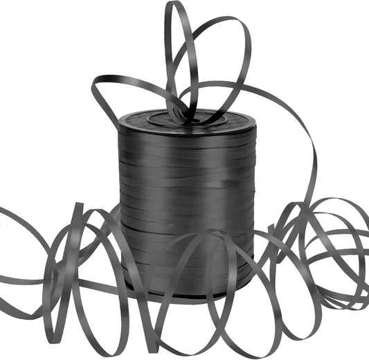600 Yards Curling Ribbon, Balloon String Roll Ribbon and Bows for Gift Wrapping Birthday Christmas Florist Flowers Arts Crafts Decor(Black) - Colors A