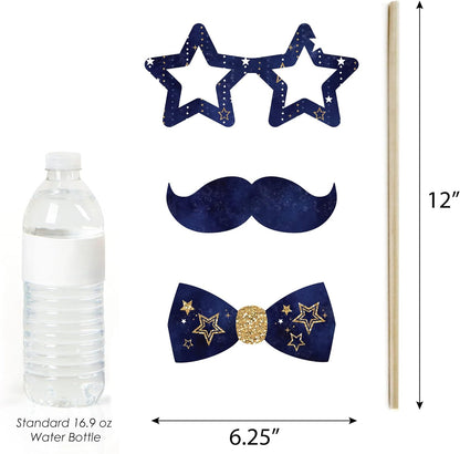 Big Dot of Happiness Prom - Photo Booth Props Kit, Dance Decorations, Photography Accessories, Party Decor- 20 Piece set