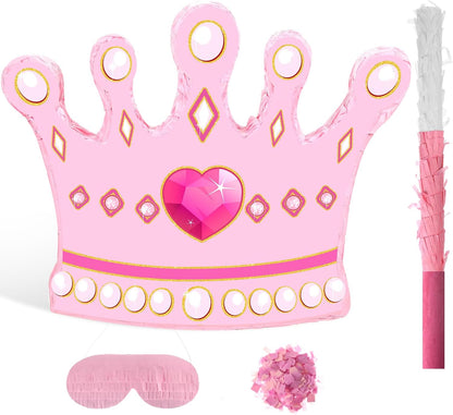 Threan Princess Piñata Fairy Party Decorations Pink Ballet Piñata Ballerina, Birthday Game Set Party Supplies for Girl Princess Theme Baby Shower Butterfly Birthday Supplies Decoration(Fairy)