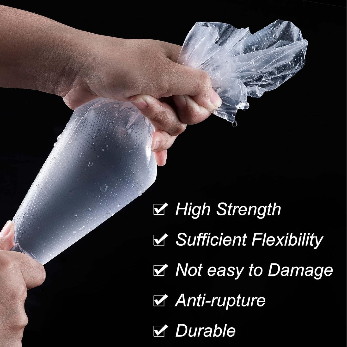 Piping Bags Disposable Pastry Bags 12 Inch 100PCS Thicken and Non-Slip Icing Bags Tipless Frosting Piping Bag for Cake, Cream Frosting and Cookie Decoration Supplies