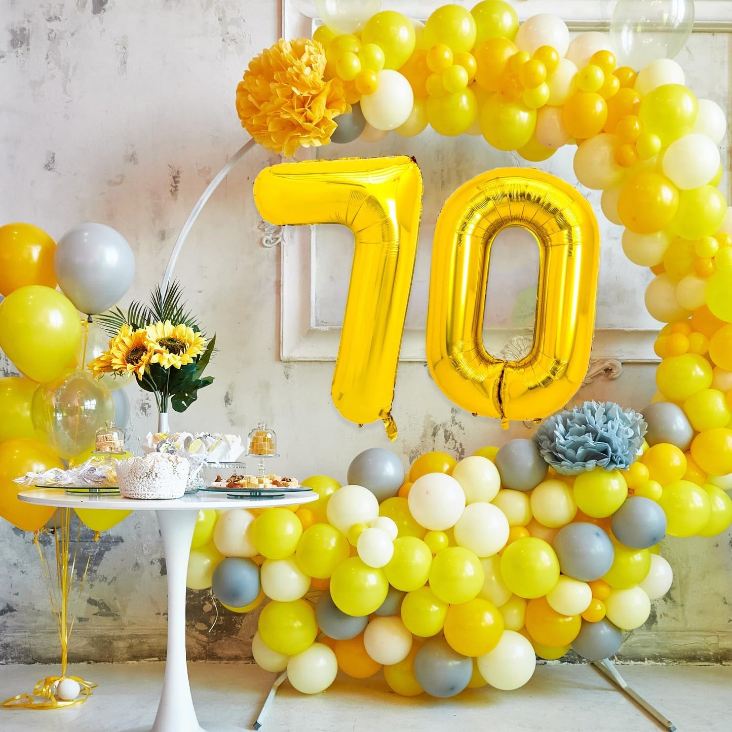 PIGETALE Happy Birthday Banner, 16 Inch Mylar Foil Letters Sign Bunting Happy Birthday Balloon Letters Balloons Reusable Ecofriendly Material for Girls Boys Kids Women Men (Hot Pink)