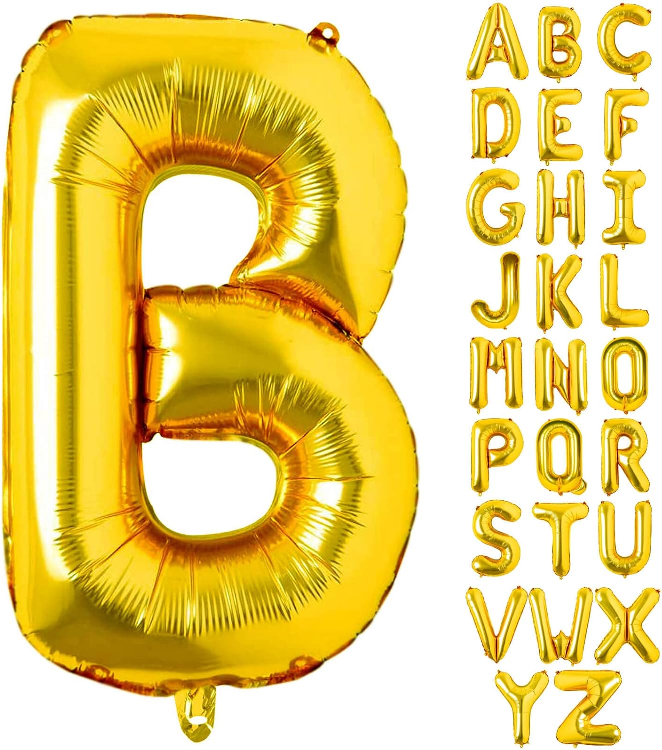Lovoir 40 Inch Large Gold Letter A Balloons Big Size Jumbo Mylar Foil Helium Balloon for Birthday Party Celebration Decorations Alphabet Gold A