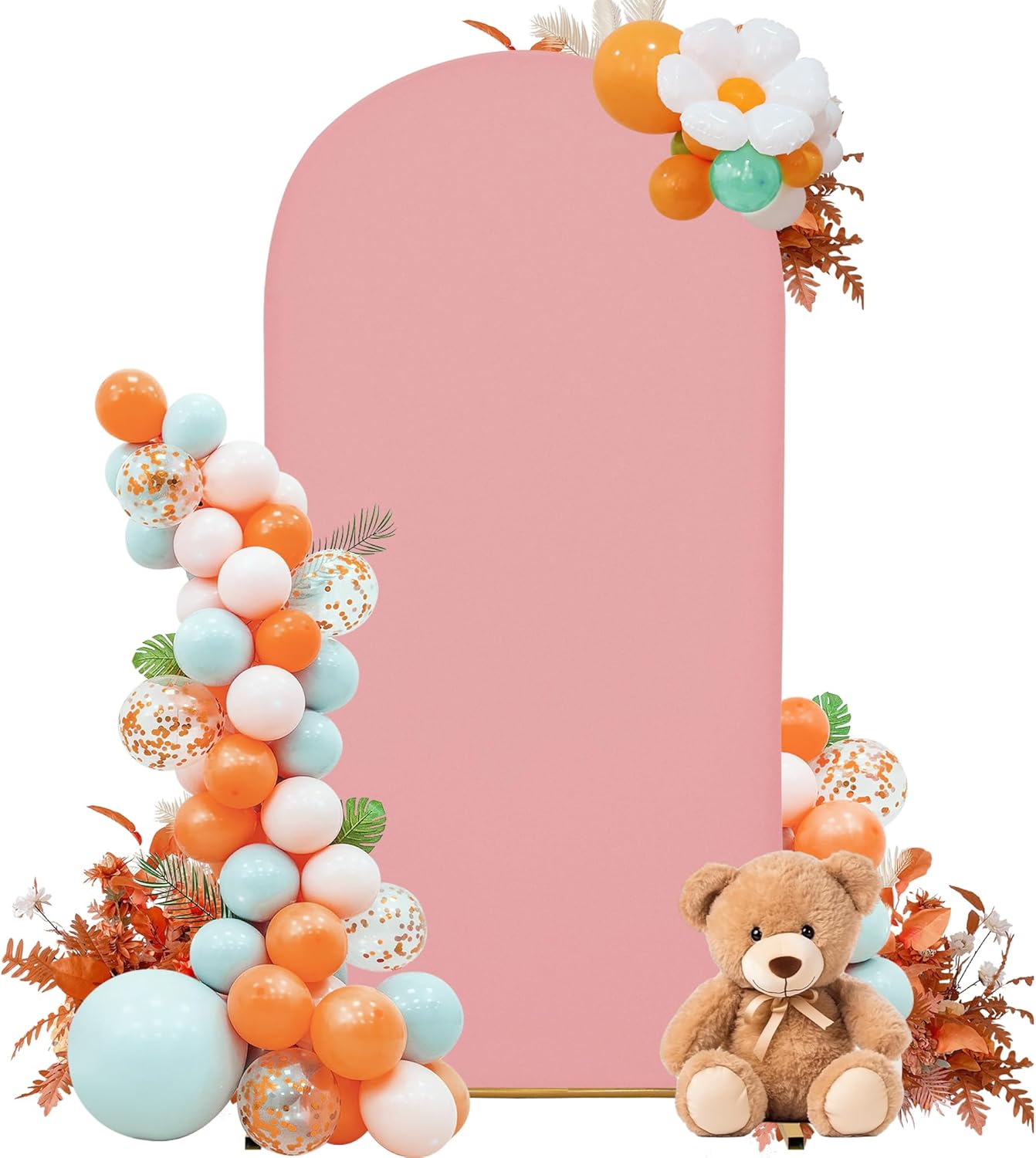 3-Piece Arch Cover Bundle – 7.2FT, 6.6FT & 6FT Stretch Spandex Backdrop Set – Wedding, Birthday & Photo Booth Arch Covers for Every Event