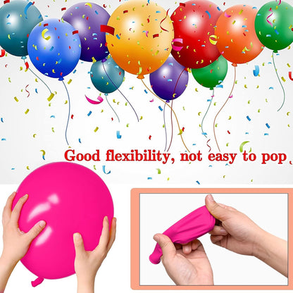 68Pcs Pink and Purple Balloons 12 Inch Metallic Purple Pink Latex Balloon Confetti ballons with Ribbons Party Balloons for Wedding Girls Birthday Baby Shower Decorations.