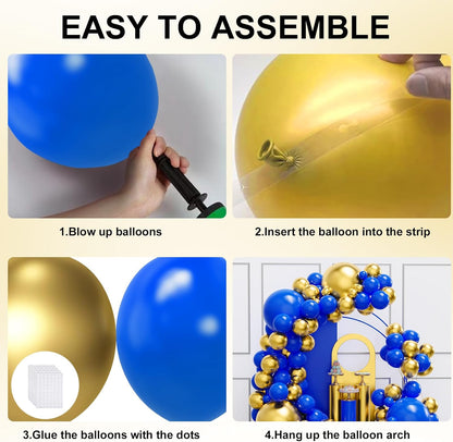 Black and Gold Balloons Garland Arch Kit, 134pcs Black and Metallic Gold Balloons with Different Size for 2026 Graduation Decorations, New Year, Birthday, Anniversary Party Decorations
