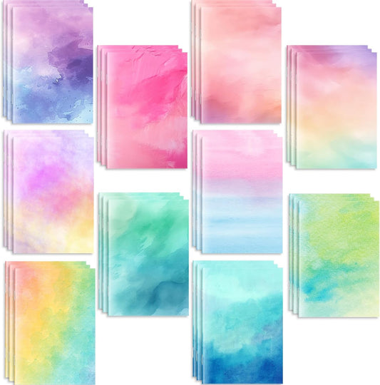 Tenceur 30 Pcs Mini Tie Dye Notepads Pastel Rainbow Pocket Notebooks Bulk Tie Dye Small Memo Pad Watercolor Notepads for Women Birthday Gifts Party Favors Spring Easter Classroom Office Supplies