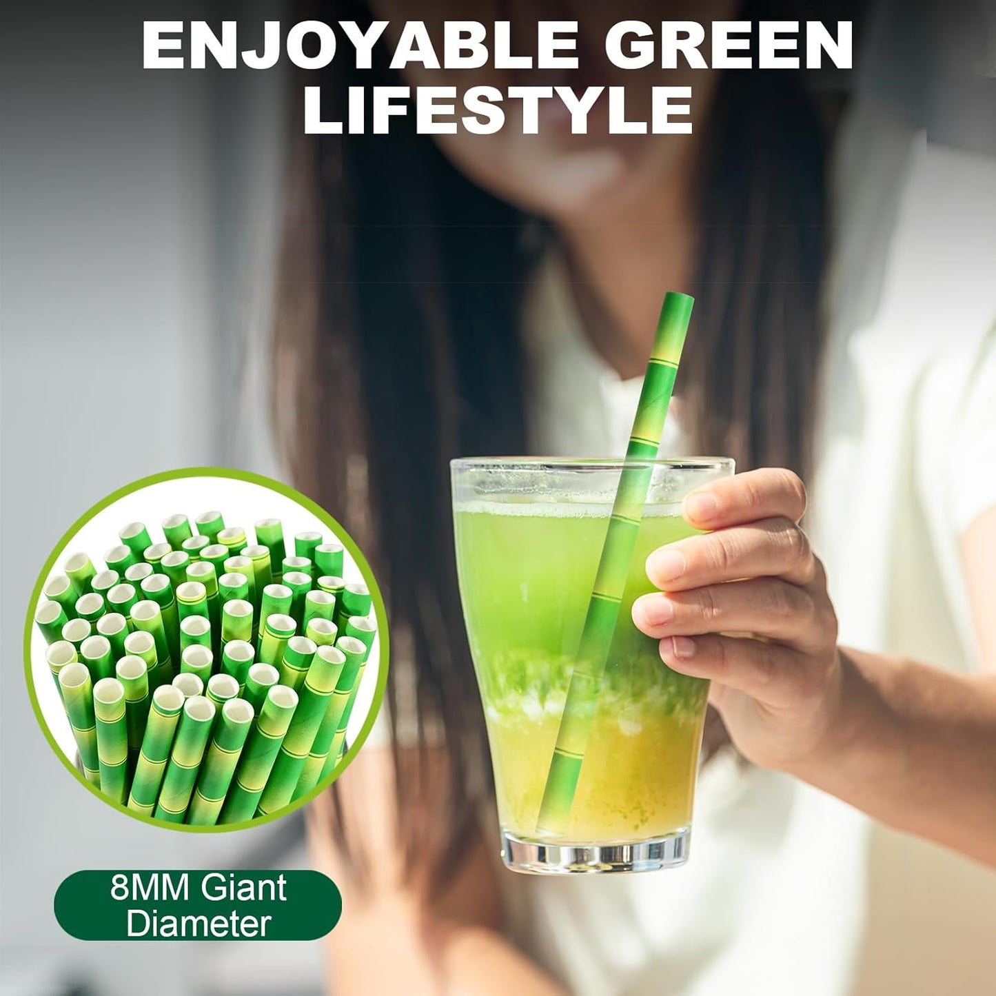 5.75 inch Orange Paper Cocktail Straws, Short Disposable Drinking Straws 500 Counts, Unwrapped - Compostable